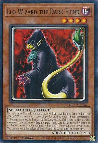 2025 YuGiOh: Duelist's Advance (DUAD) - Leo Wizard the Dark Fiend (#DUAD-EN027, Common) (1st Edition, Near Mint)