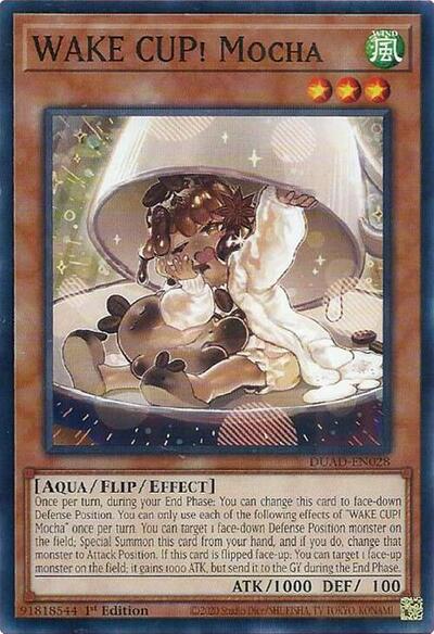 2025 YuGiOh: Duelist's Advance (DUAD) - WAKE CUP Mocha (#DUAD-EN028, Common) (1st Edition, Near Mint)