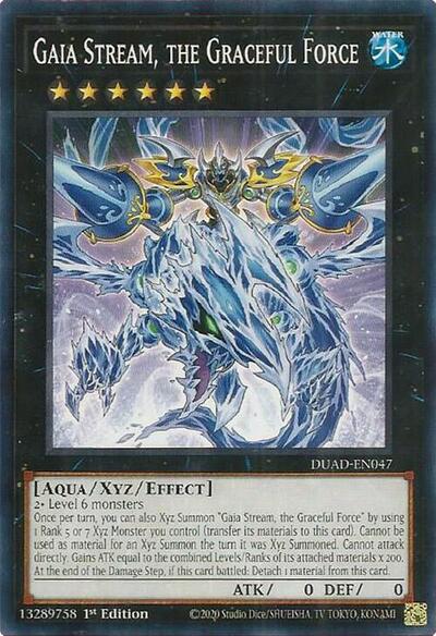 2025 YuGiOh: Duelist's Advance (DUAD) - Gaia Stream the Graceful Force (#DUAD-EN047, Common) (1st Edition, Near Mint)