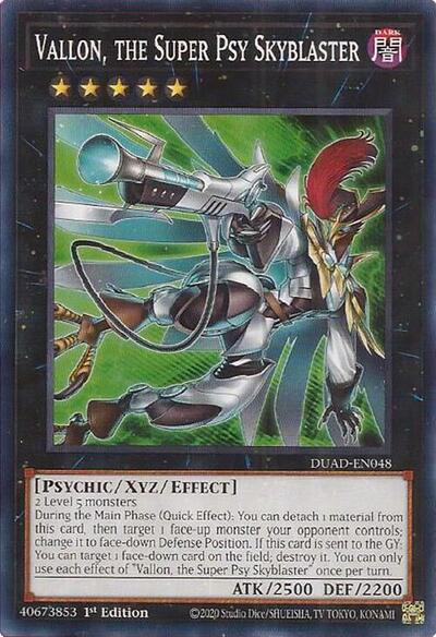 2025 YuGiOh: Duelist's Advance (DUAD) - Vallon the Super Psy Skyblaster (#DUAD-EN048, Common) (1st Edition, Near Mint)