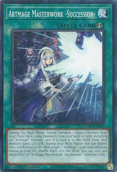 2025 YuGiOh: Duelist's Advance (DUAD) - Artmage Masterwork Succession (#DUAD-EN056, Common) (1st Edition, Near Mint)