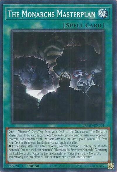 2025 YuGiOh: Duelist's Advance (DUAD) - The Monarchs Masterplan (#DUAD-EN061, Common) (1st Edition, Near Mint)