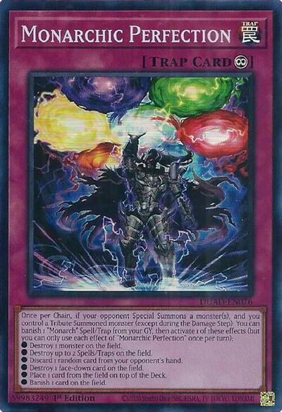 2025 YuGiOh: Duelist's Advance (DUAD) - Monarchic Perfection (#DUAD-EN076, Super Rare) (1st Edition, Near Mint)