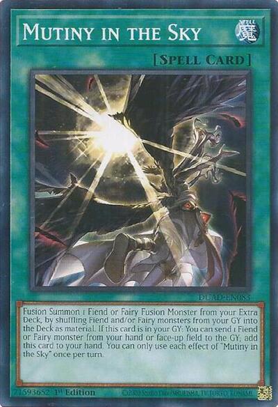2025 YuGiOh: Duelist's Advance (DUAD) - Mutiny in the Sky (#DUAD-EN083, Common) (1st Edition, Near Mint)