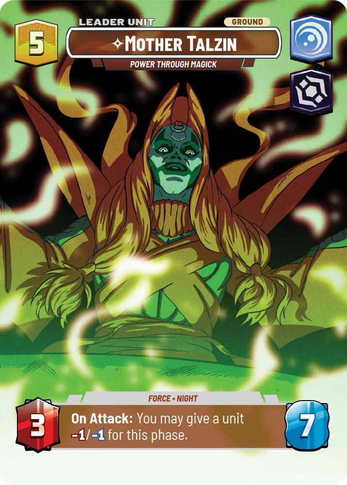2025 Star Wars: Unlimited: Legends of the Force (LOF) - Mother Talzin Power Through Magick Showcase (#1006, Common) (Foil, Near Mint)