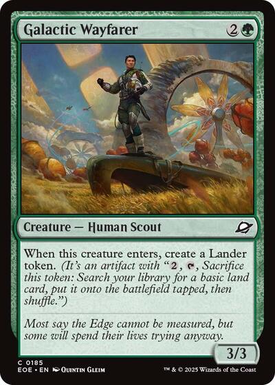 2025 Magic: The Gathering: Edge of Eternities (EOE) - Galactic Wayfarer (#185, Common)