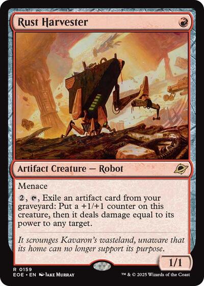 2025 Magic: The Gathering: Edge of Eternities (EOE) - Rust Harvester (#159, Rare)