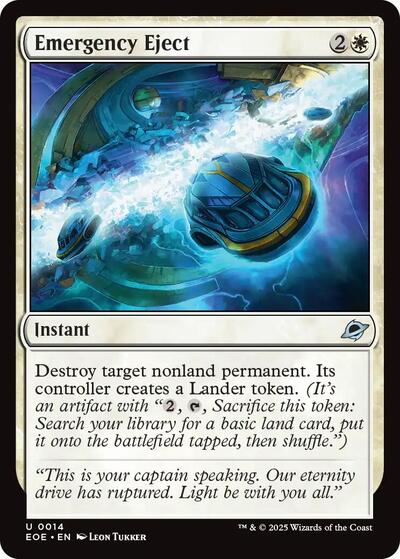 2025 Magic: The Gathering: Edge of Eternities (EOE) - Emergency Eject (#14, Uncommon)