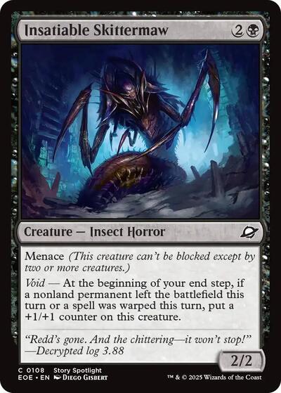 2025 Magic: The Gathering: Edge of Eternities (EOE) - Insatiable Skittermaw (#108, Common) (Foil, Near Mint)