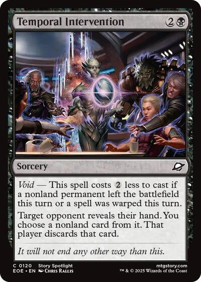 2025 Magic: The Gathering: Edge of Eternities (EOE) - Temporal Intervention (#120, Common)
