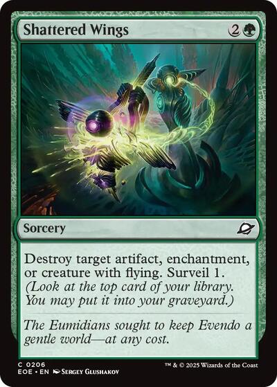 2025 Magic: The Gathering: Edge of Eternities (EOE) - Shattered Wings (#206, Common) (, Near Mint)