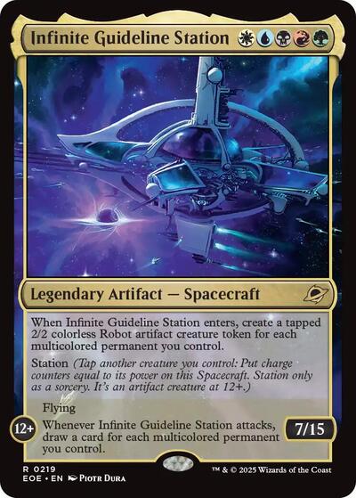2025 Magic: The Gathering: Edge of Eternities (EOE) - Infinite Guideline Station (#219, Rare) (, Near Mint)