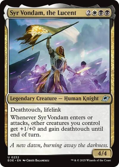 2025 Magic: The Gathering: Edge of Eternities (EOE) - Syr Vondam the Lucent (#232, Uncommon) (Foil, Near Mint)