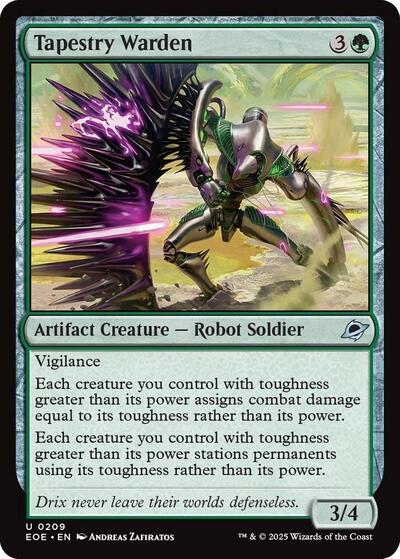 2025 Magic: The Gathering: Edge of Eternities (EOE) - Tapestry Warden (#209, Uncommon) (Foil, Near Mint)