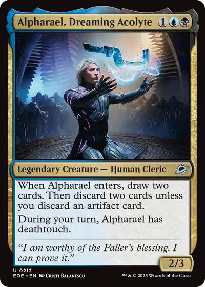 2025 Magic: The Gathering: Edge of Eternities (EOE) - Alpharael Dreaming Acolyte (#212, Uncommon) (, Near Mint)