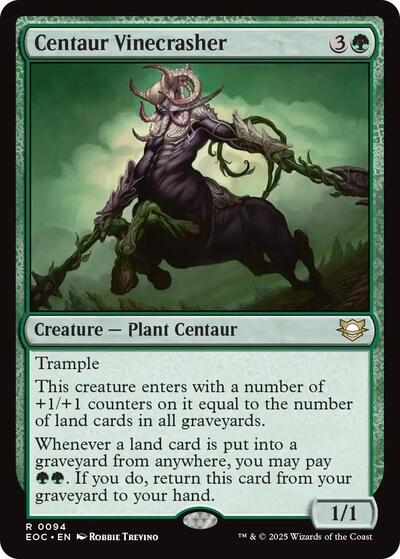 2025 Magic: The Gathering: Commander: Edge of Eternities (EOC) - Centaur Vinecrasher (#94, Rare) (, Near Mint)