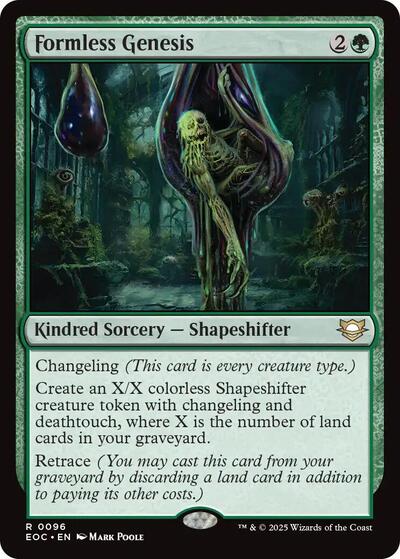 2025 Magic: The Gathering: Commander: Edge of Eternities (EOC) - Formless Genesis (#96, Rare) (, Near Mint)