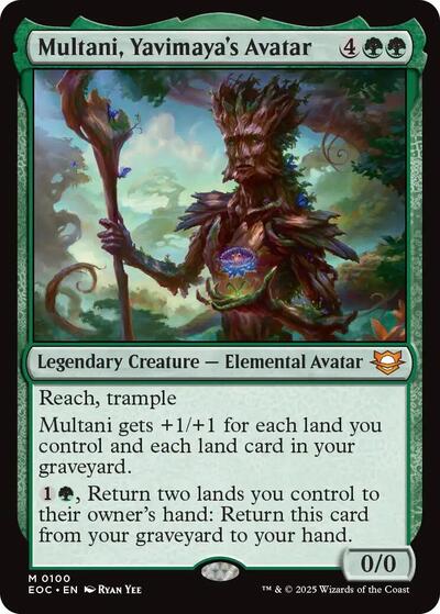 2025 Magic: The Gathering: Commander: Edge of Eternities (EOC) - Multani Yavimayas Avatar (#100, Mythic Rare) (, Near Mint)