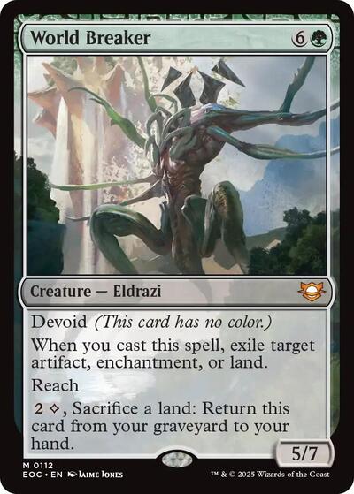 2025 Magic: The Gathering: Commander: Edge of Eternities (EOC) - World Breaker (#112, Mythic Rare) (, Near Mint)
