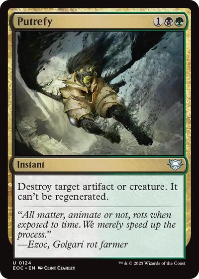 2025 Magic: The Gathering: Commander: Edge of Eternities (EOC) - Putrefy (#124, Uncommon) (, Near Mint)