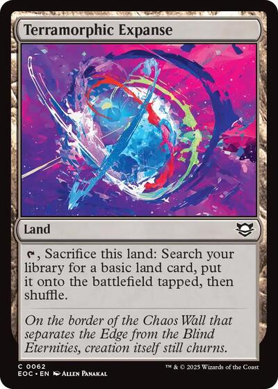 2025 Magic: The Gathering: Commander: Edge of Eternities (EOC) - Terramorphic Expanse (#62, Common) (, Near Mint)