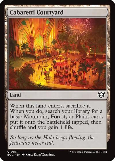 2025 Magic: The Gathering: Commander: Edge of Eternities (EOC) - Cabaretti Courtyard (#151, Common) (, Near Mint)