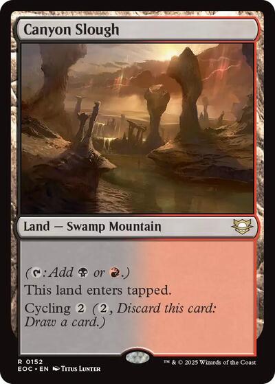 2025 Magic: The Gathering: Commander: Edge of Eternities (EOC) - Canyon Slough (#152, Rare) (, Near Mint)