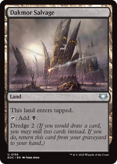 2025 Magic: The Gathering: Commander: Edge of Eternities (EOC) - Dakmor Salvage (#156, Uncommon) (, Near Mint)