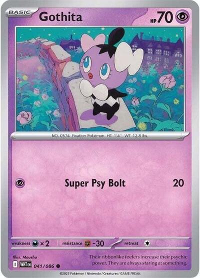 2025 Pokemon: SV: White Flare (WHT) - Gothita (#041/086, Common) (, Near Mint)