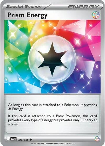 2025 Pokemon: SV: Black Bolt (BLK) - Prism Energy (#086/086, Uncommon) (, Near Mint)