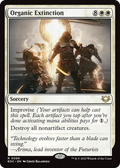 2025 Magic: The Gathering: Commander: Edge of Eternities (EOC) - Organic Extinction (#66, Rare) (, Near Mint)