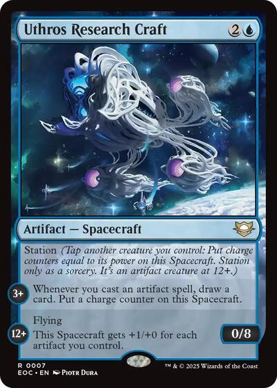 2025 Magic: The Gathering: Commander: Edge of Eternities (EOC) - Uthros Research Craft (#7, Rare) (, Near Mint)