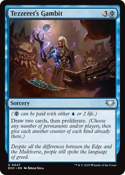 2025 Magic: The Gathering: Commander: Edge of Eternities (EOC) - Tezzerets Gambit (#47, Uncommon) (, Near Mint)