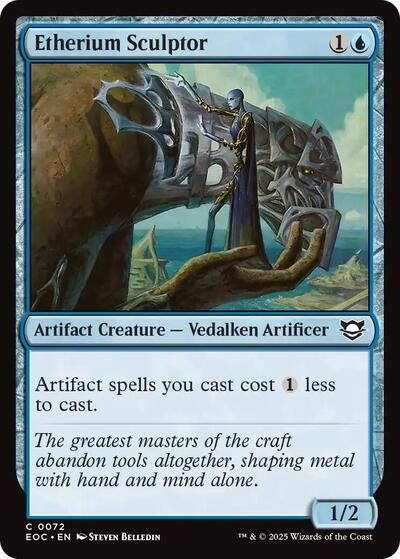 2025 Magic: The Gathering: Commander: Edge of Eternities (EOC) - Etherium Sculptor (#72, Common) (, Near Mint)