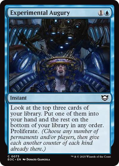 2025 Magic: The Gathering: Commander: Edge of Eternities (EOC) - Experimental Augury (#73, Common) (, Near Mint)