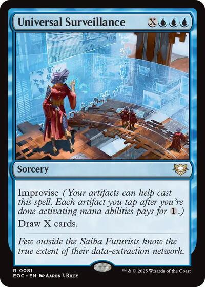 2025 Magic: The Gathering: Commander: Edge of Eternities (EOC) - Universal Surveillance (#81, Rare) (, Near Mint)