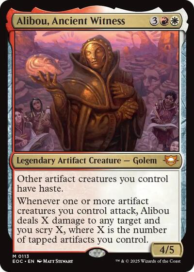 2025 Magic: The Gathering: Commander: Edge of Eternities (EOC) - Alibou Ancient Witness (#113, Mythic Rare) (, Near Mint)