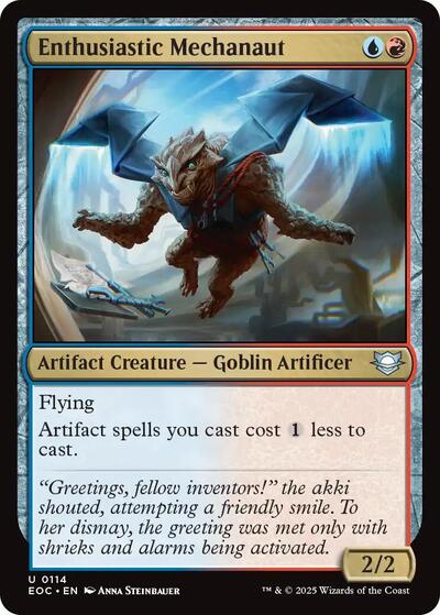 2025 Magic: The Gathering: Commander: Edge of Eternities (EOC) - Enthusiastic Mechanaut (#114, Uncommon) (, Near Mint)