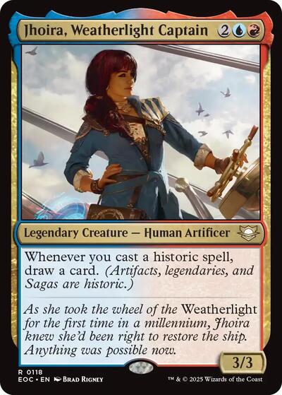 2025 Magic: The Gathering: Commander: Edge of Eternities (EOC) - Jhoira Weatherlight Captain (#118, Rare) (, Near Mint)