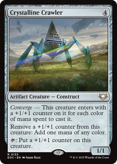 2025 Magic: The Gathering: Commander: Edge of Eternities (EOC) - Crystalline Crawler (#133, Rare) (, Near Mint)