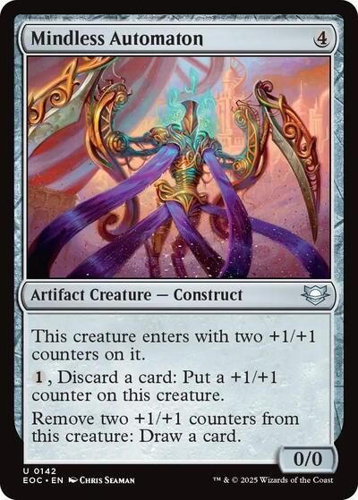 2025 Magic: The Gathering: Commander: Edge of Eternities (EOC) - Mindless Automaton (#142, Uncommon) (, Near Mint)