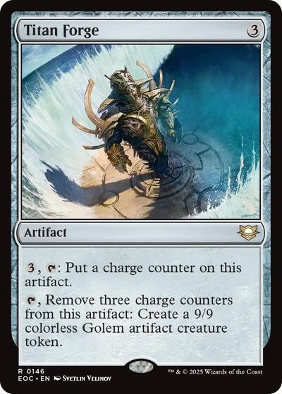 2025 Magic: The Gathering: Commander: Edge of Eternities (EOC) - Titan Forge (#146, Rare) (, Near Mint)