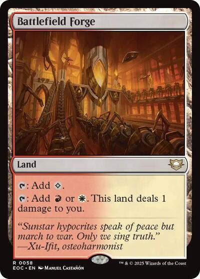 2025 Magic: The Gathering: Commander: Edge of Eternities (EOC) - Battlefield Forge (#58, Rare) (, Near Mint)