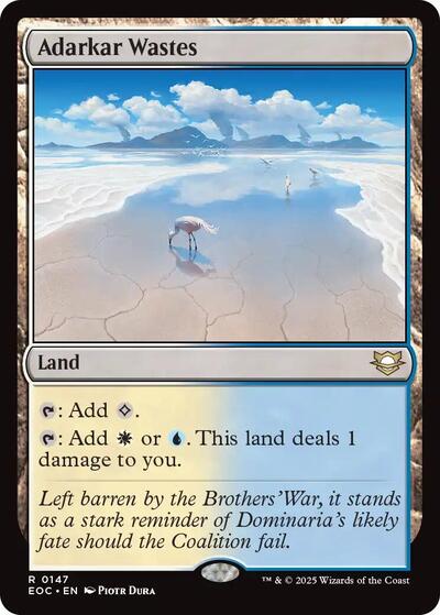 2025 Magic: The Gathering: Commander: Edge of Eternities (EOC) - Adarkar Wastes (#147, Rare) (, Near Mint)