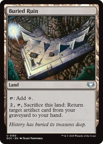 2025 Magic: The Gathering: Commander: Edge of Eternities (EOC) - Buried Ruin (#150, Uncommon) (, Near Mint)