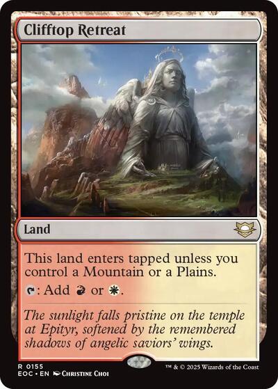 2025 Magic: The Gathering: Commander: Edge of Eternities (EOC) - Clifftop Retreat (#155, Rare) (, Near Mint)