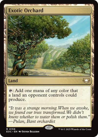 2025 Magic: The Gathering: Commander: Edge of Eternities (EOC) - Exotic Orchard (#159, Rare) (, Near Mint)