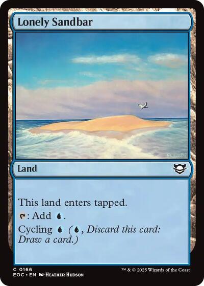 2025 Magic: The Gathering: Commander: Edge of Eternities (EOC) - Lonely Sandbar (#166, Common) (, Near Mint)
