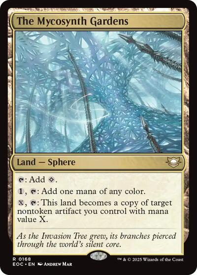 2025 Magic: The Gathering: Commander: Edge of Eternities (EOC) - The Mycosynth Gardens (#168, Rare) (, Near Mint)