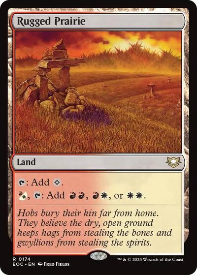 2025 Magic: The Gathering: Commander: Edge of Eternities (EOC) - Rugged Prairie (#174, Rare) (, Near Mint)